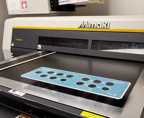 In-house A2 flatbed digital printer